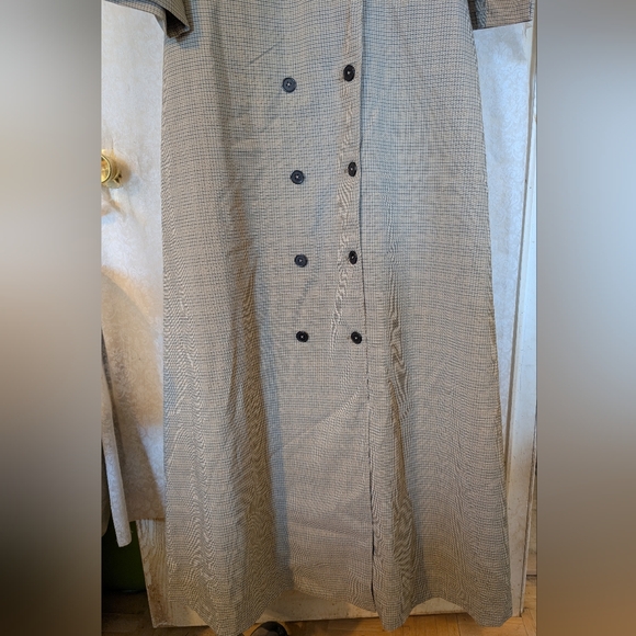 eShakti Full Length Plaid Coat Sz.2X-22W - Picture 7 of 17